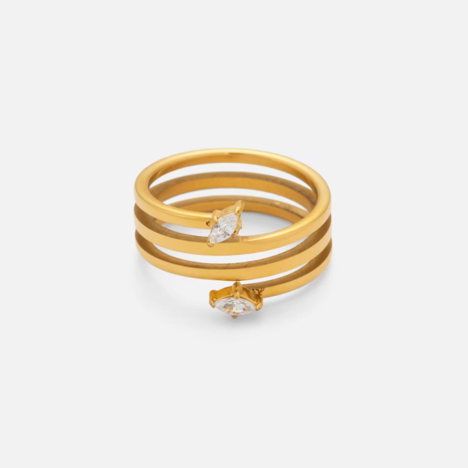Linear Luxe Ring