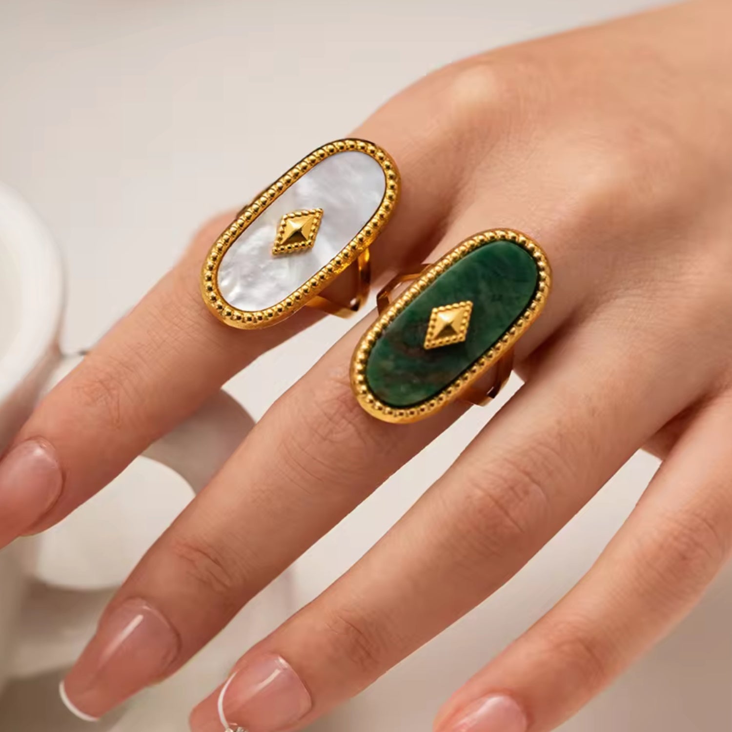 Celestial White Ring