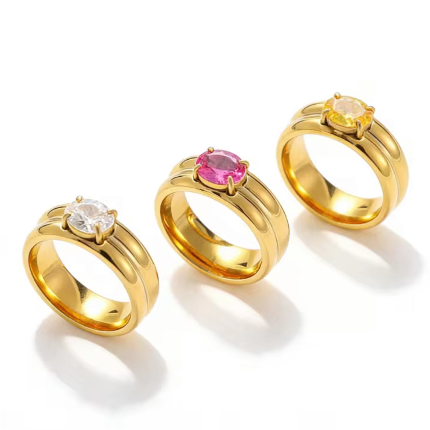 Yellow oval cut Ring