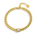 Soliatire Link Bracelet