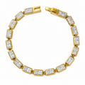 Prism tennis Bracelet (Gold)