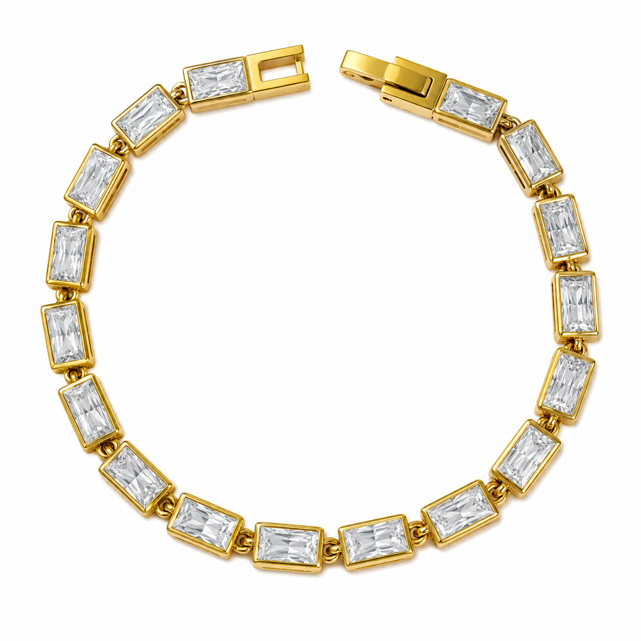 Prism tennis Bracelet (Gold)