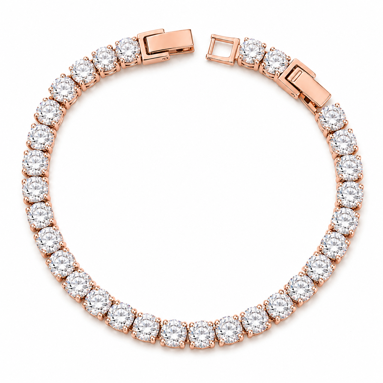 Tennis braclete (Rose gold)