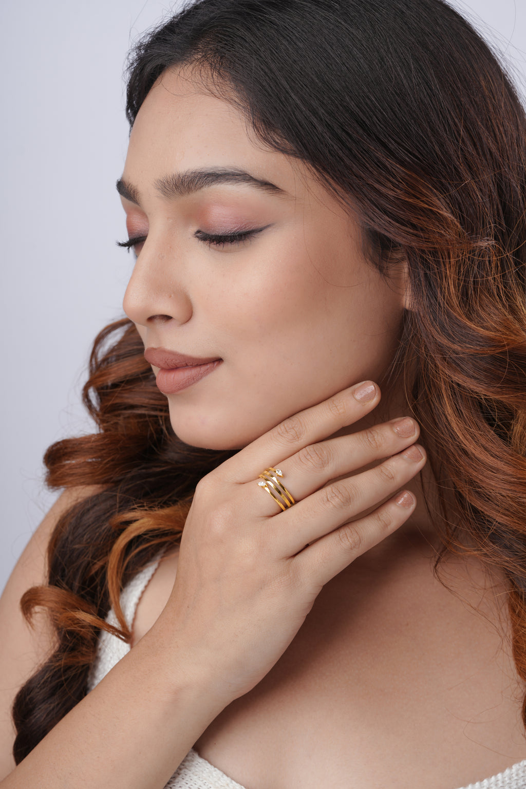 Linear Luxe Ring