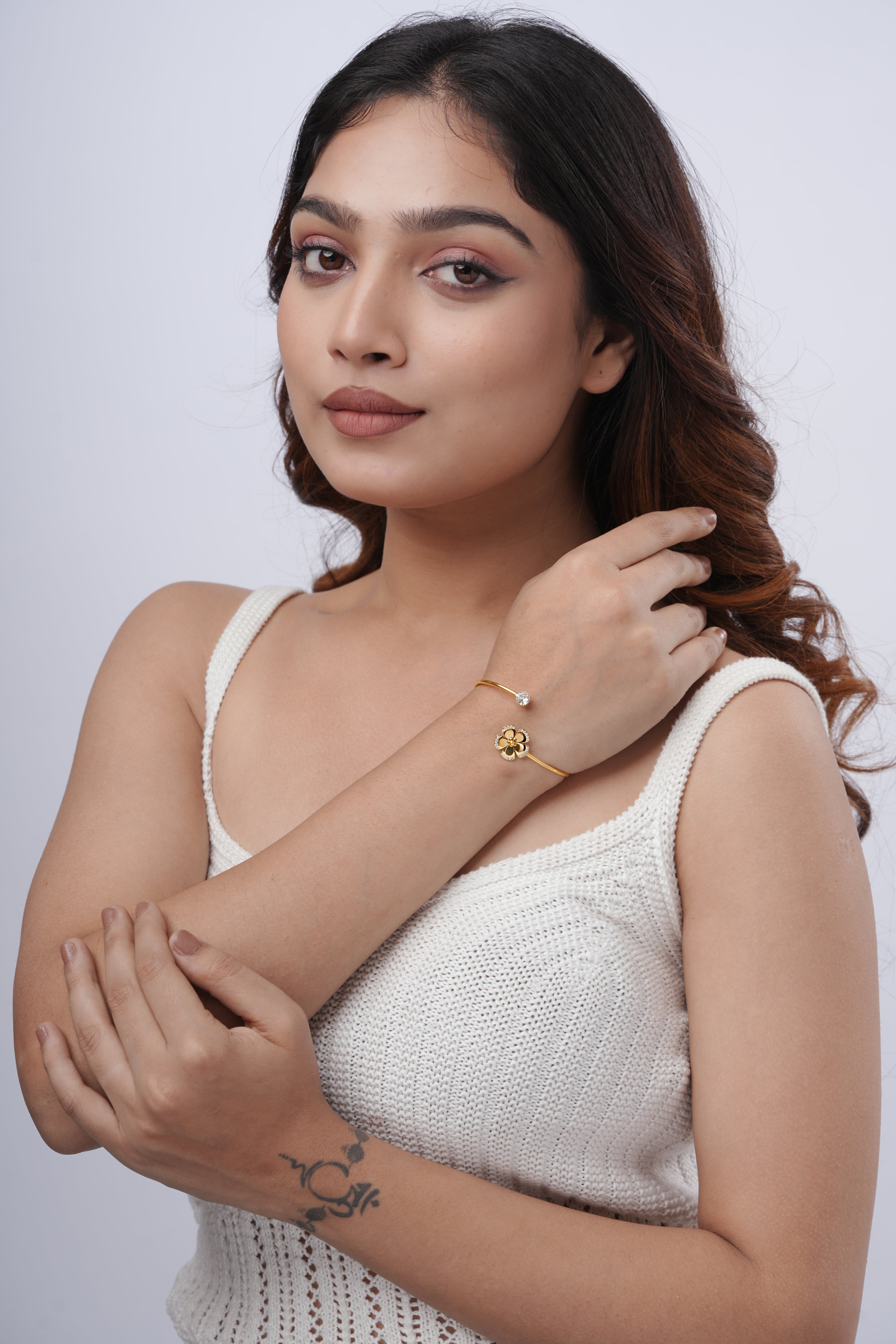 Floral cuff Bracelet