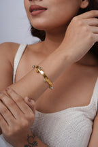 Regal Bead Cuff Bracelet