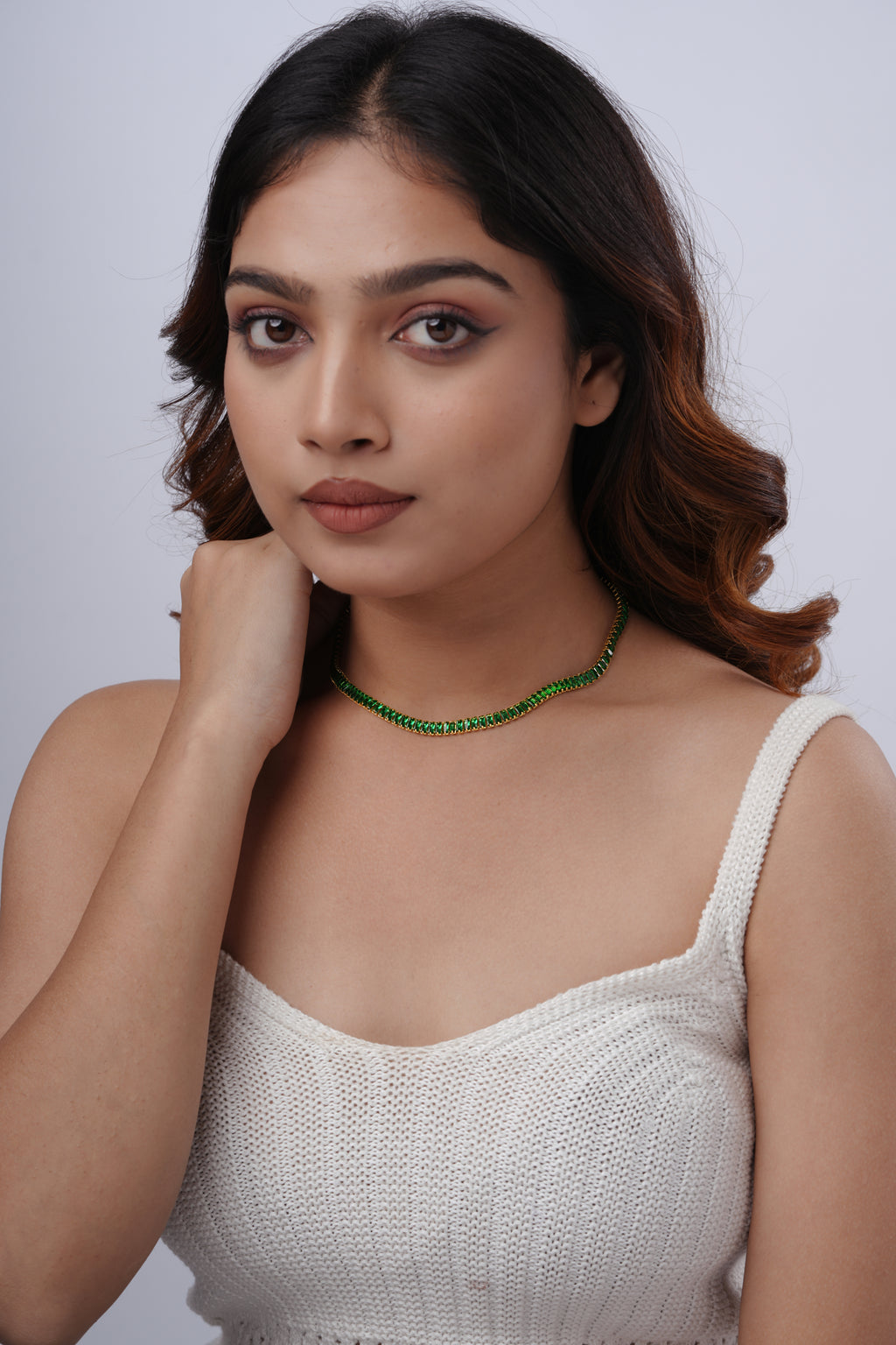 Emerald Tennis Necklace