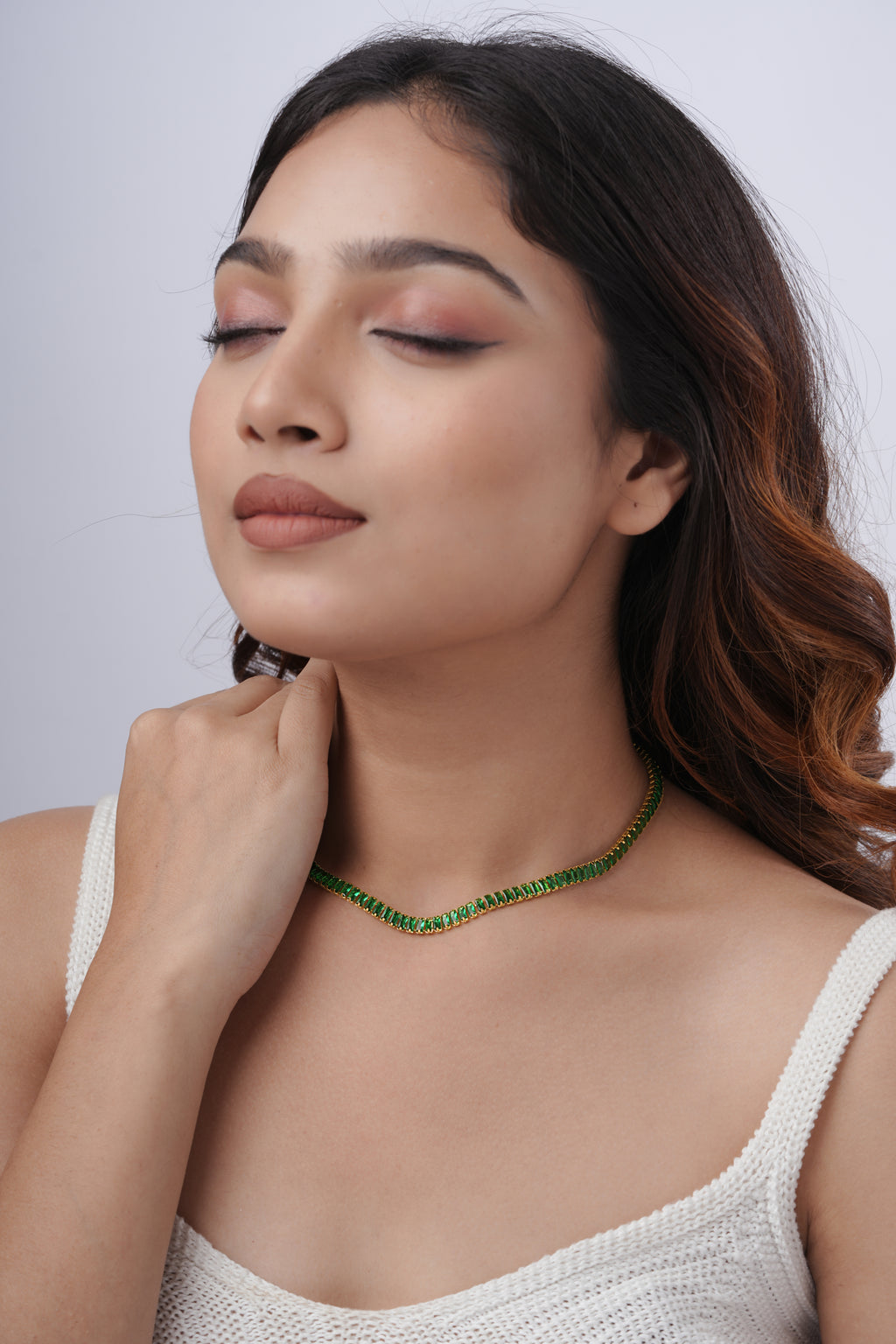 Emerald Tennis Necklace