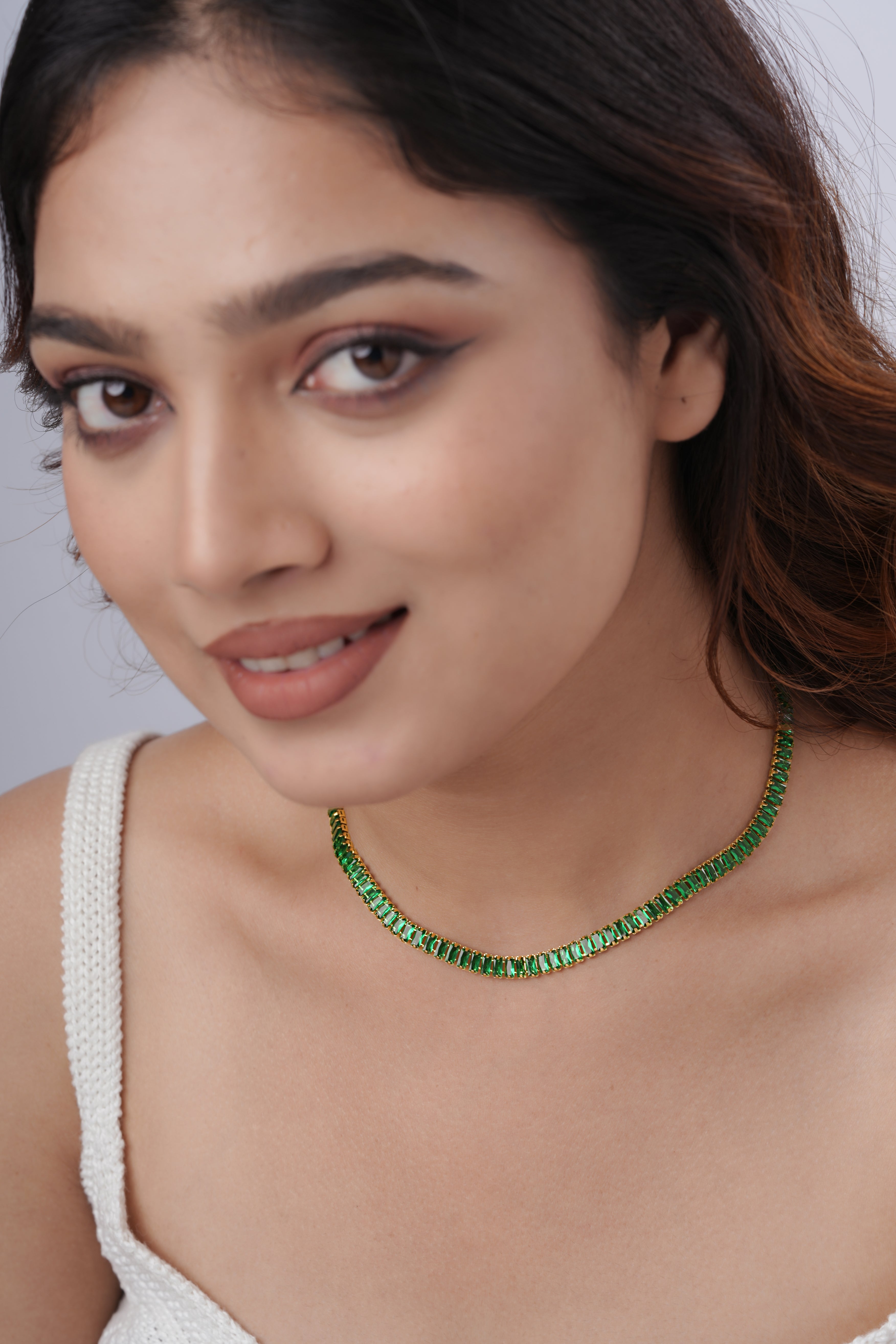 Emerald Tennis Necklace