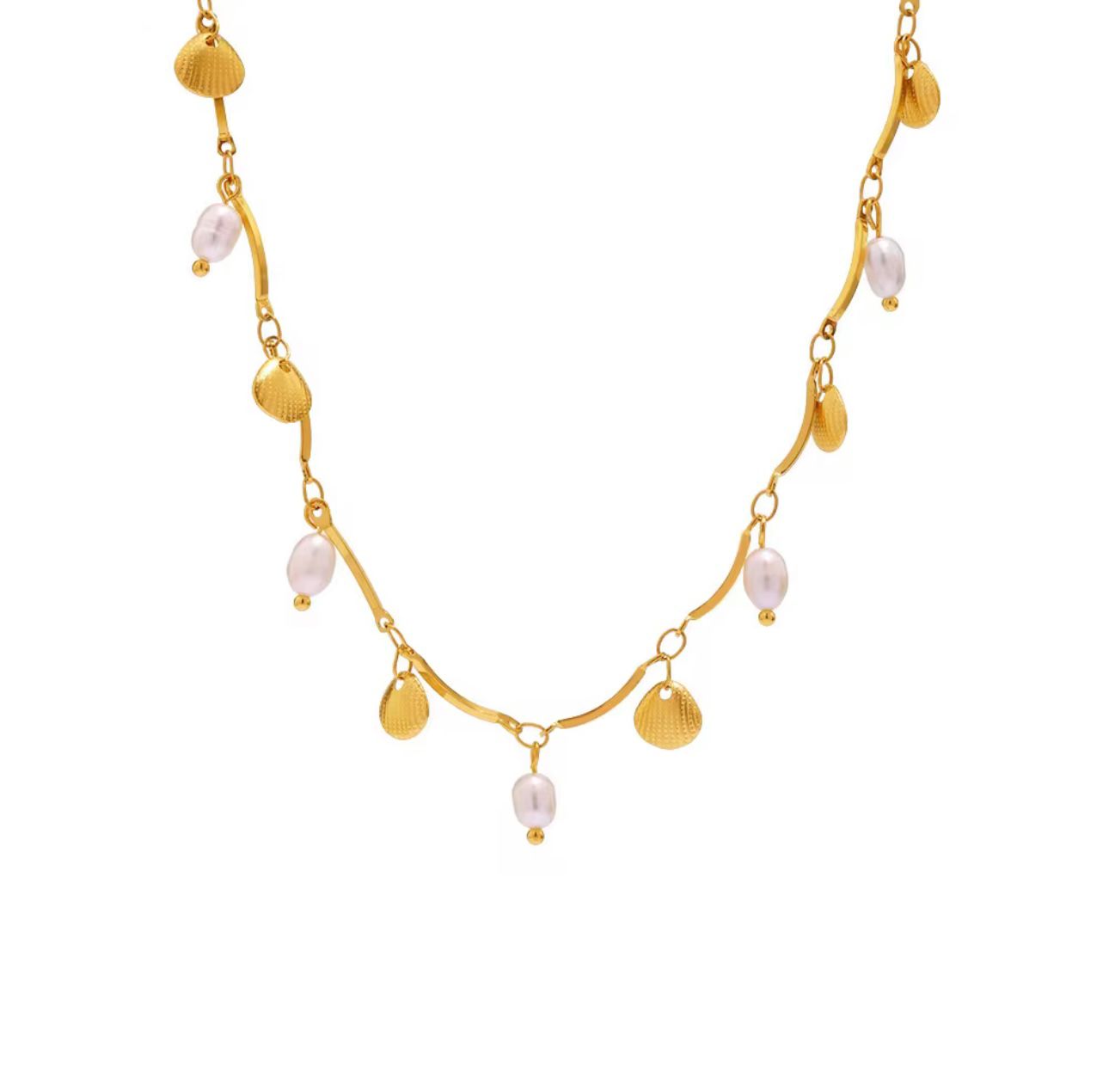 Shell Pearl Necklace