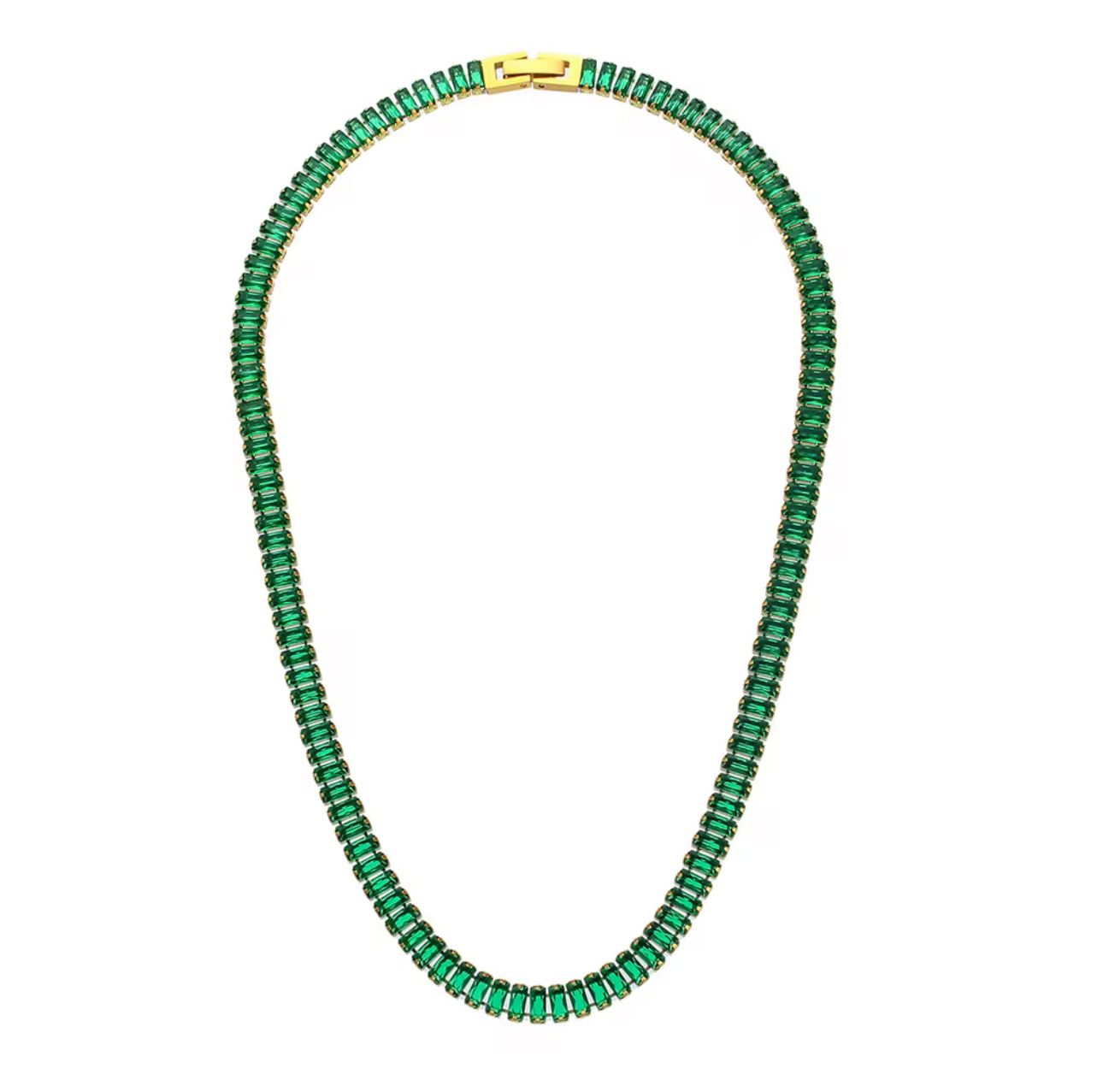 Emerald Tennis Necklace