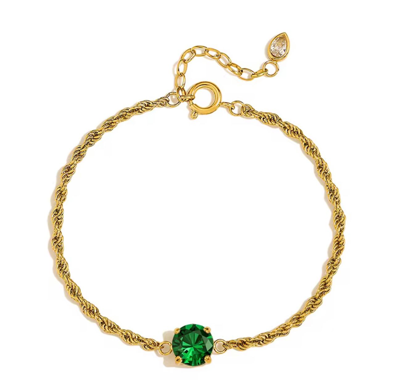 Emerald Rope Beacelet