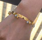 Regal Bead Cuff Bracelet