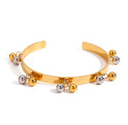 Regal Bead Cuff Bracelet